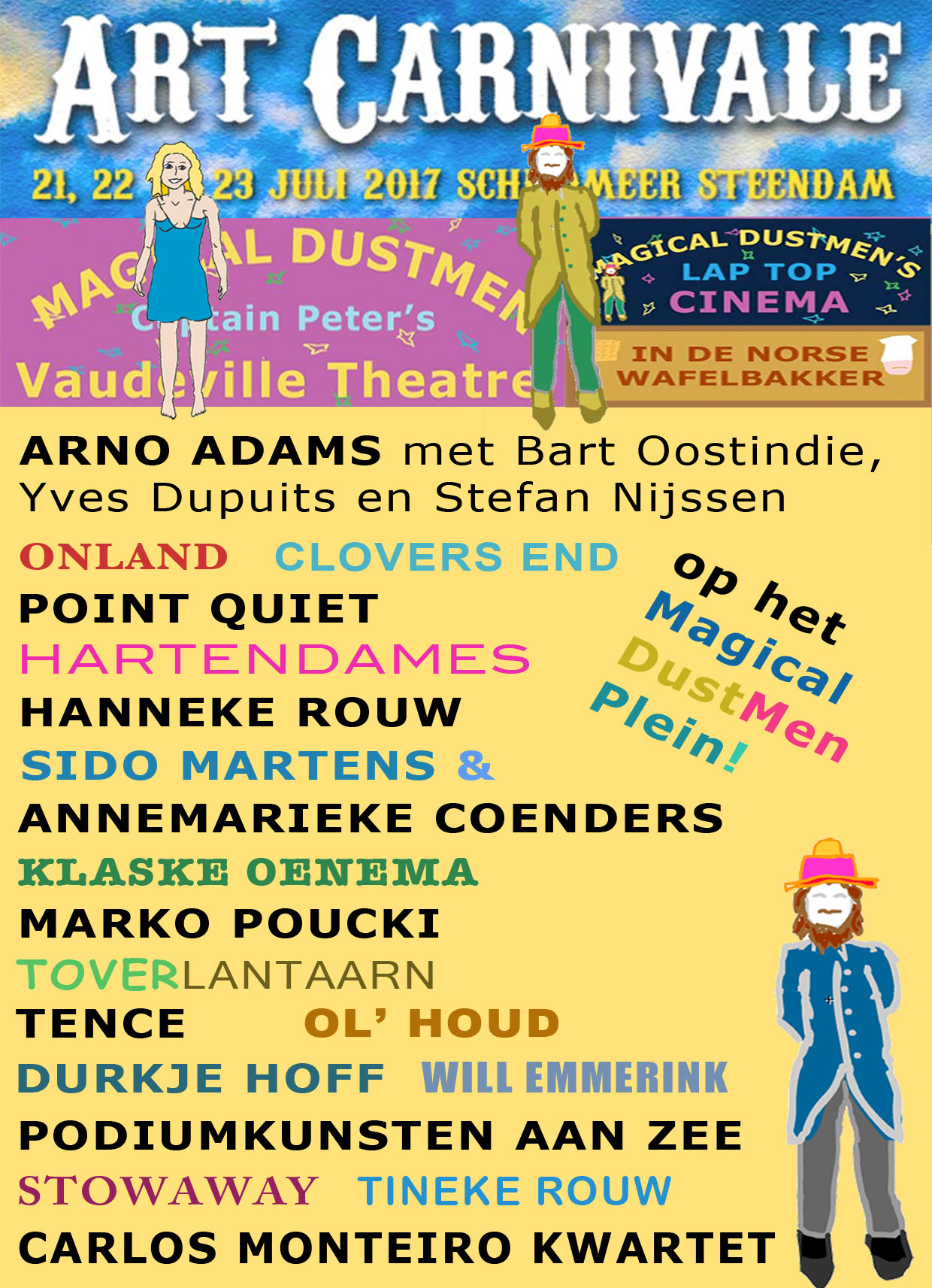 affiche Magical DustMen op Art Carnivale 2017